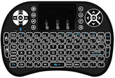 Mini I8 Wireless Backlit 2.4Ghz Touchpad Keyboard Air Mouse For Tv Box Mini Pc - Black - SmartEshop.Pk